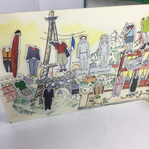 Toys Madeline Paper Doll Clothes Paris Board Toy Set